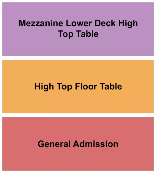 seating chart for xBk Live - GA/Table/Mezz - eventticketscenter.com