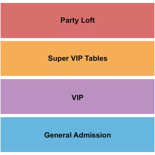 seating chart for xBk Live - Party Loft/VIP - eventticketscenter.com