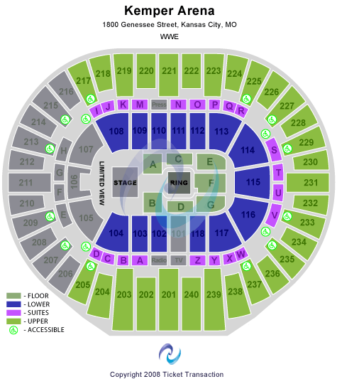 Hy-Vee Arena WWE Seating Chart