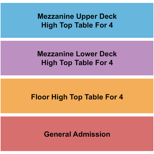 xBk Live GA/Floor/Upper/Lower Seating Chart