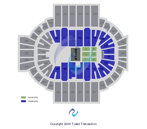 XL Center Half Stage Seating Chart